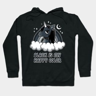 Black unicorn Hoodie